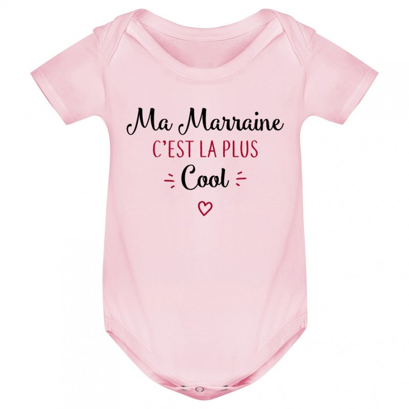 Body bébé Ma marraine c'est la plus cool Body bébé Ma marraine c'est la plus cool