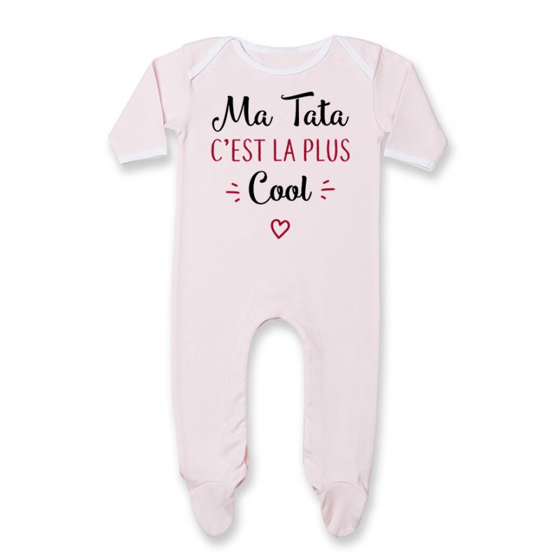 Pyjama bébé Ma tata c'est la plus cool Pyjama bébé Ma tata c'est la plus cool