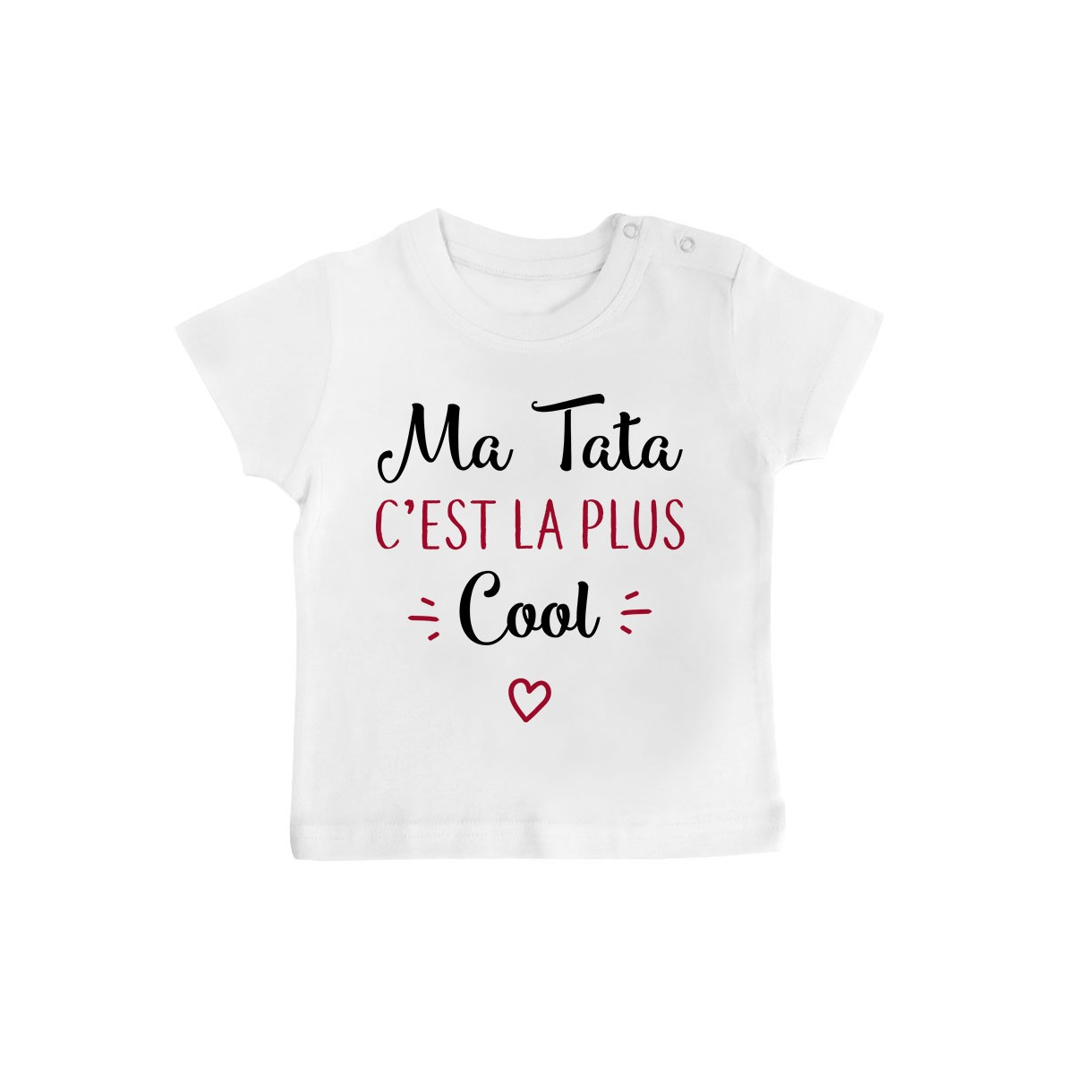 T-Shirt bébé Ma tata c'est la plus cool