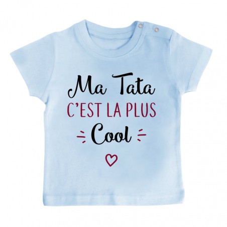 T-Shirt bébé Ma tata c'est la plus cool