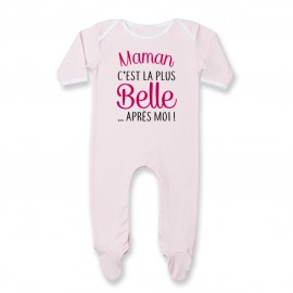 Pyjama bébé Maman c'est la plus belle..après moi