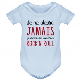 Body bébé Je chante des comptines rock'n roll