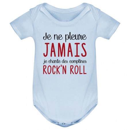 Body bébé Je chante des comptines rock'n roll