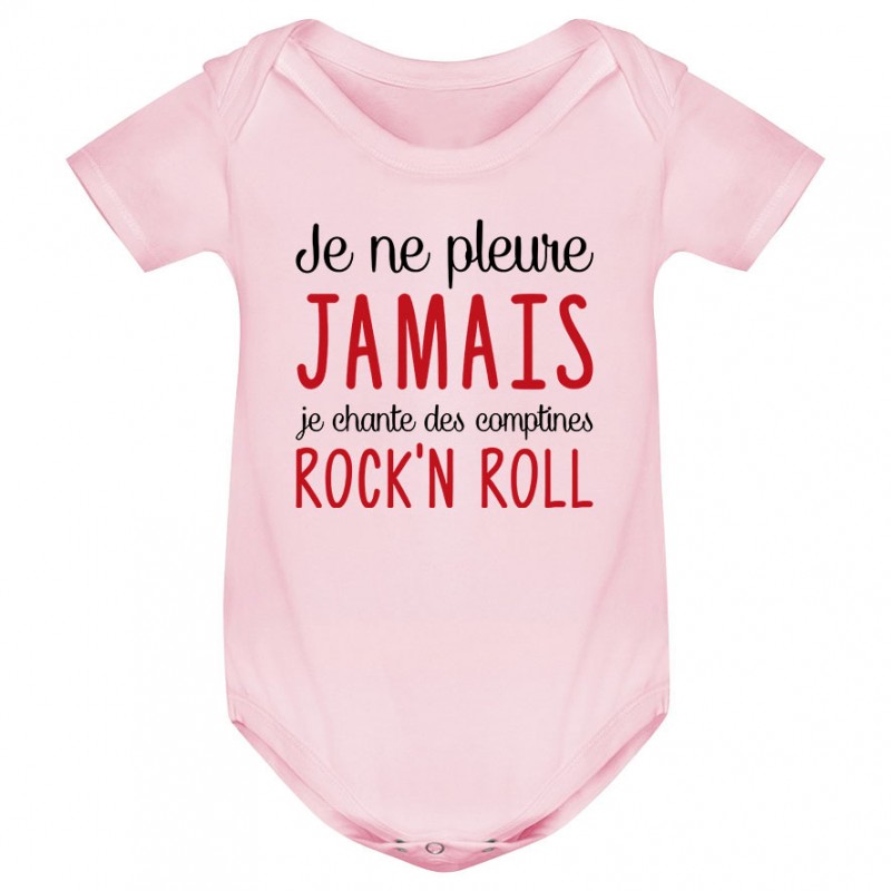 Body bébé Je chante des comptines rock'n roll