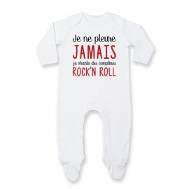 Pyjama bébé Je chante des comptines rock'n roll