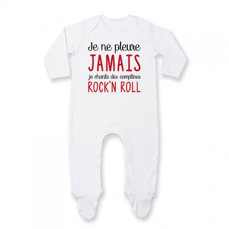 Pyjama bébé Je chante des comptines rock'n roll Pyjama bébé Je chante des comptines rock'n roll