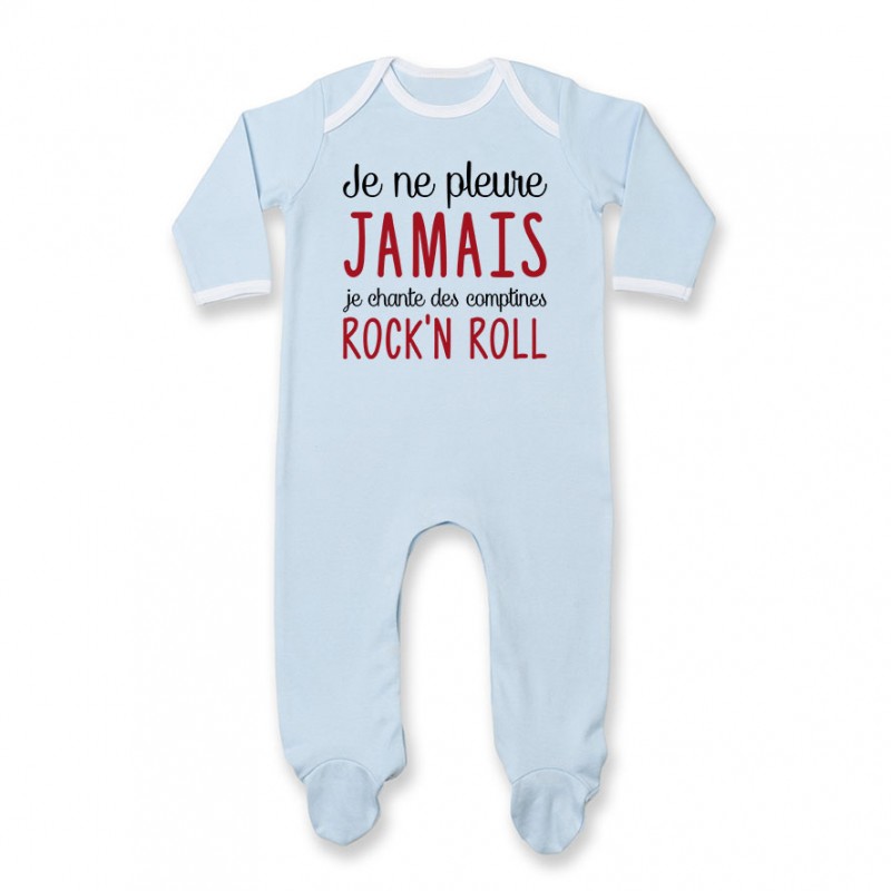 Pyjama bébé Je chante des comptines rock'n roll