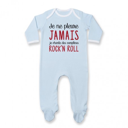 Pyjama bébé Je chante des comptines rock'n roll