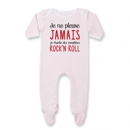 Pyjama bébé Je chante des comptines rock'n roll