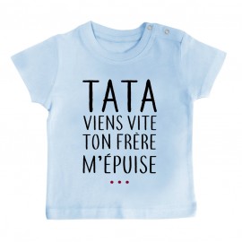 T-Shirt bébé Tata viens...