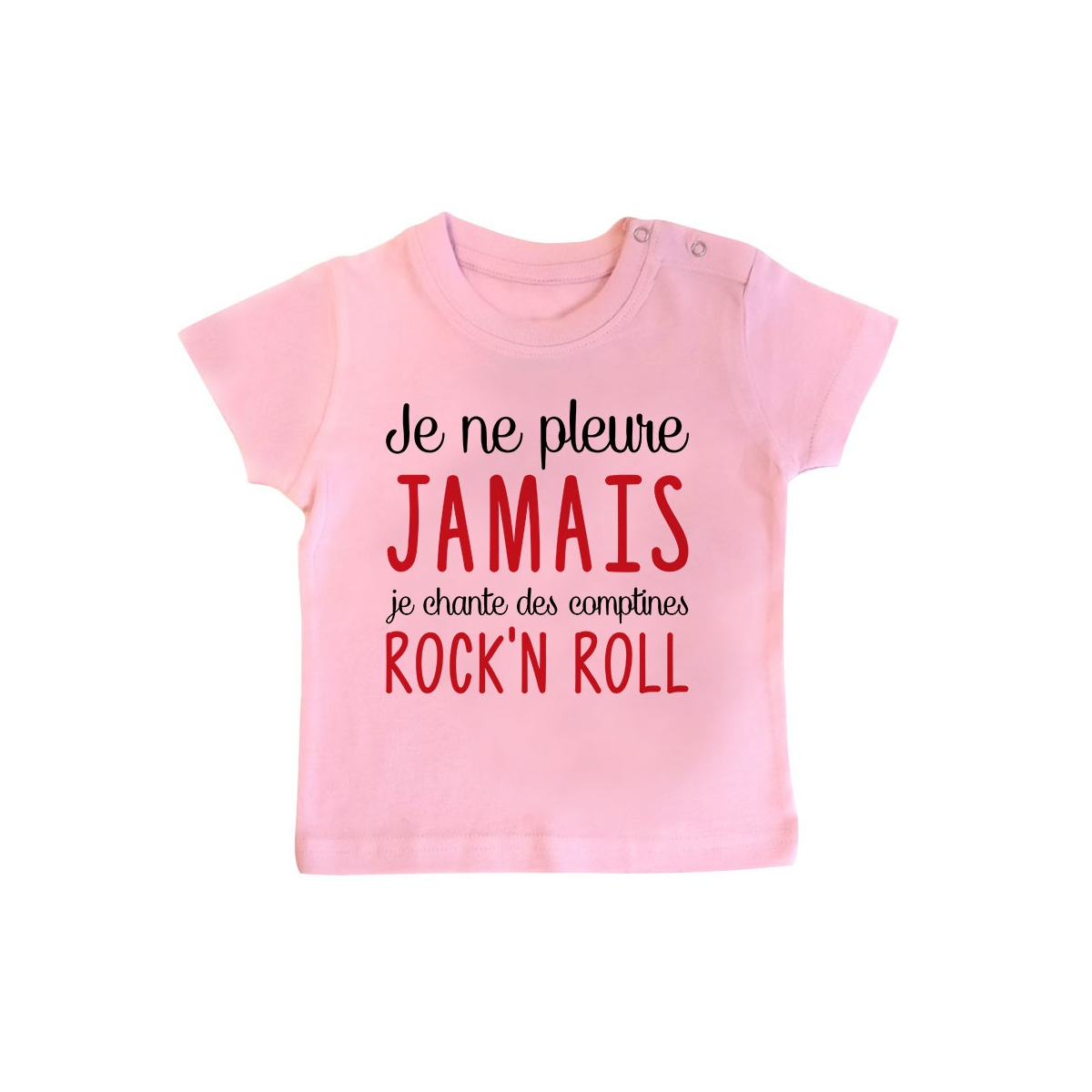 T-Shirt bébé Je chante des comptines rock'n roll