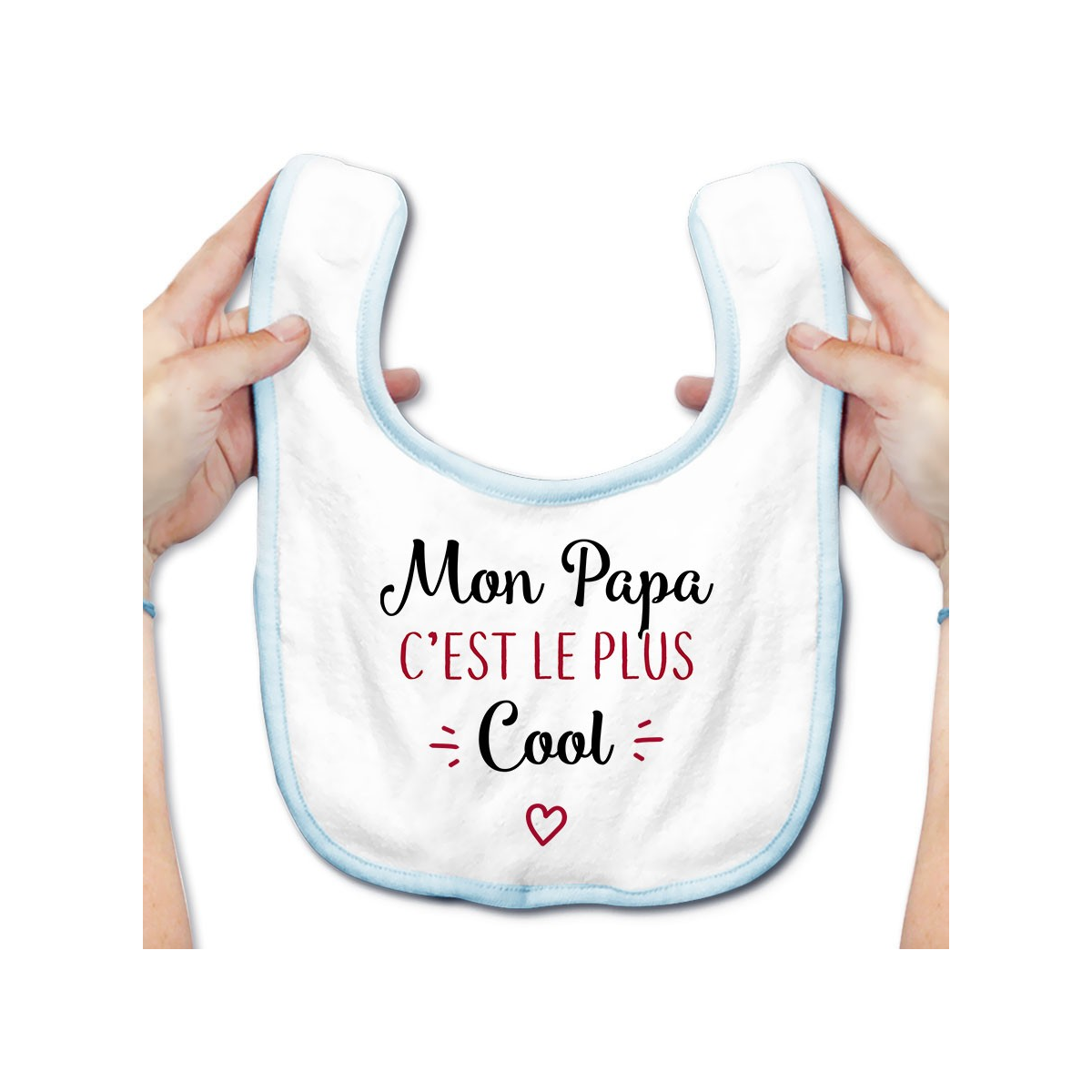 Bavoir bébé Mon papa c'est le plus cool