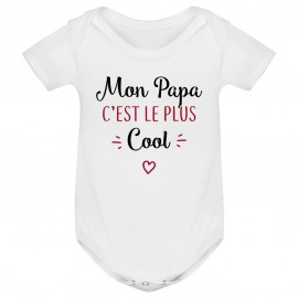 Body bébé Mon papa c'est le plus cool