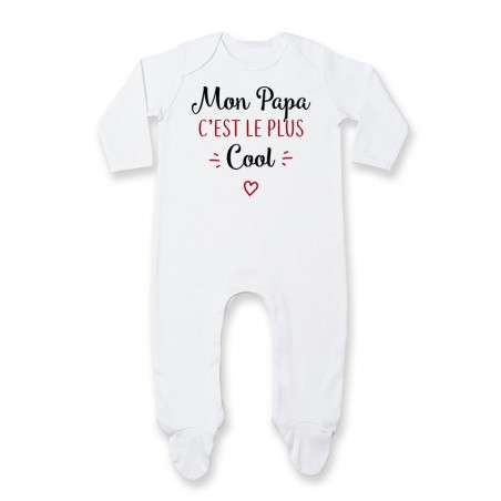 Pyjama bébé Mon papa c'est le plus cool