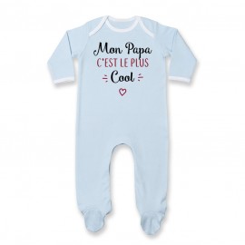 Pyjama bébé Mon papa c'est le plus cool