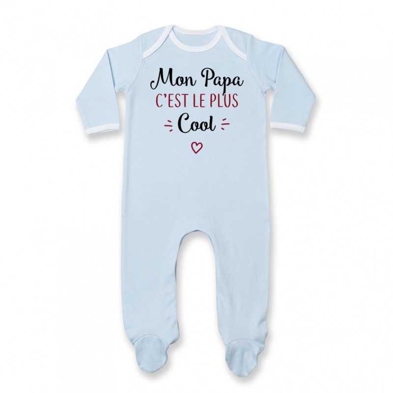 Pyjama bébé Mon papa c'est le plus cool