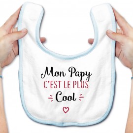 Bavoir bébé Mon papy c'est le plus cool