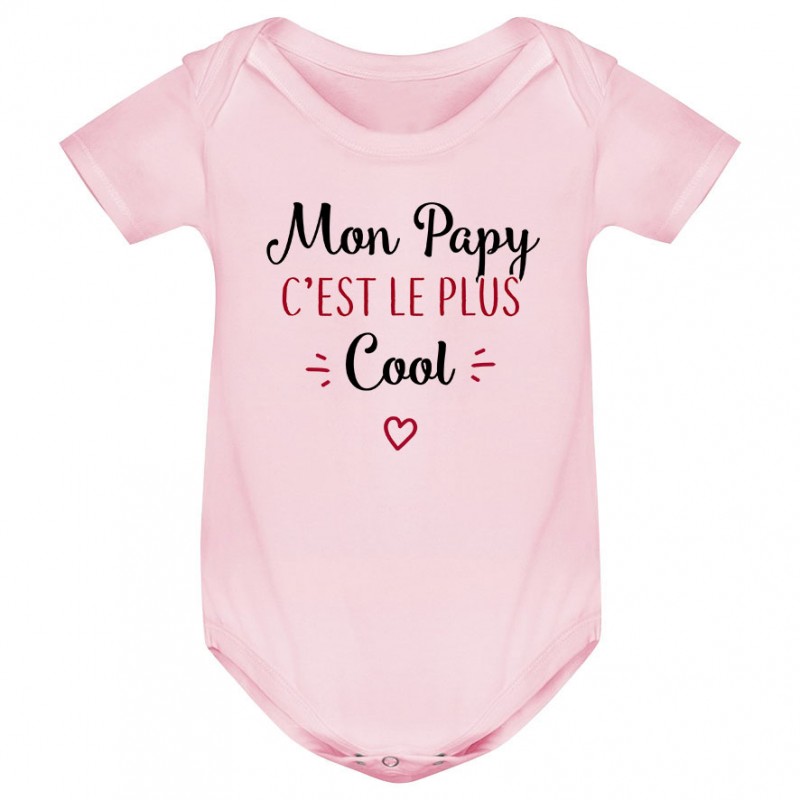 Body bébé Mon papy c'est le plus cool Body bébé Mon papy c'est le plus cool