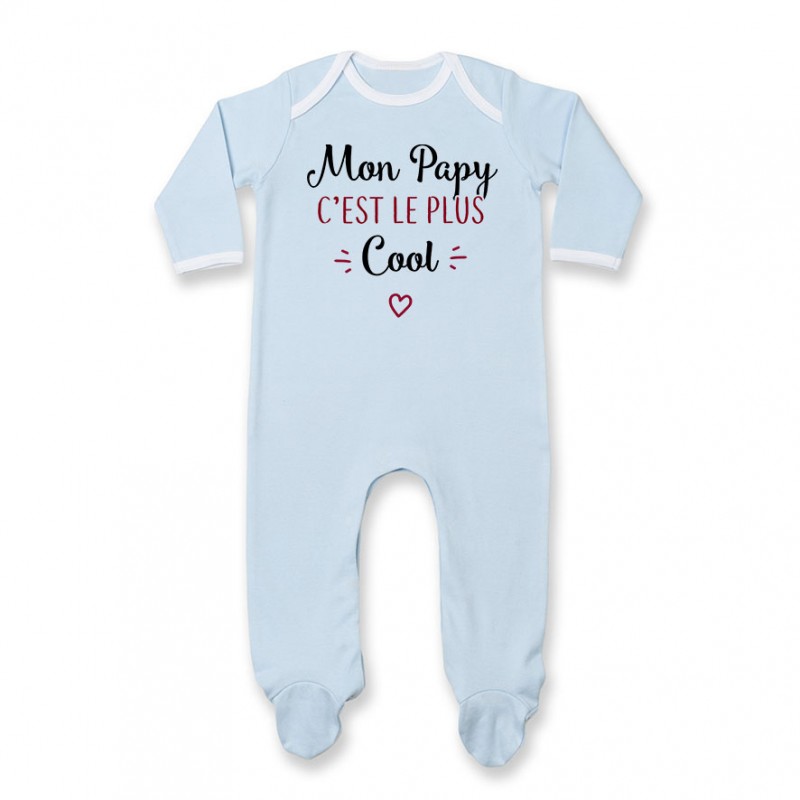 Pyjama bébé Mon papy c'est le plus cool