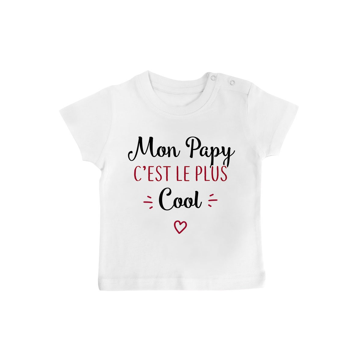 T-Shirt bébé Mon papy c'est le plus cool