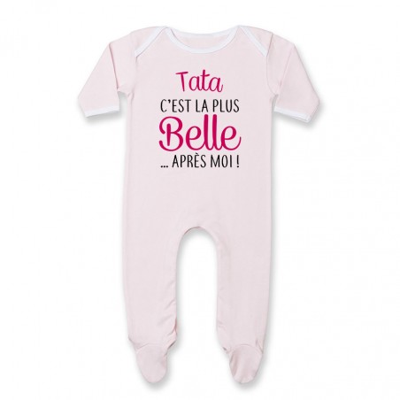 Pyjama bébé Tata c’est la plus belle après moi