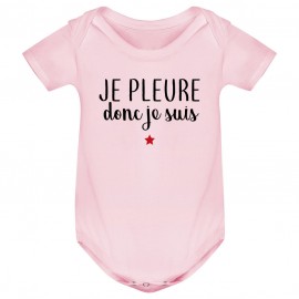 Body bébé Je pleure donc je suis