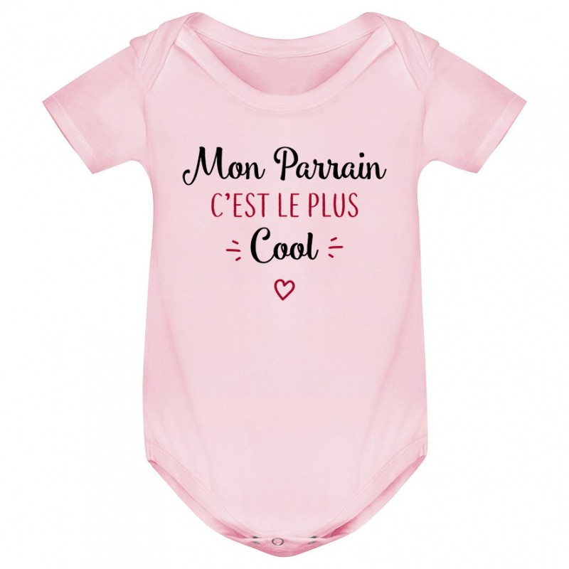 Body bébé Mon parrain c'est le plus cool Body bébé Mon parrain c'est le plus cool