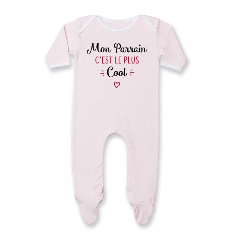 Pyjama bébé Mon parrain c'est le plus cool Pyjama bébé Mon parrain c'est le plus cool
