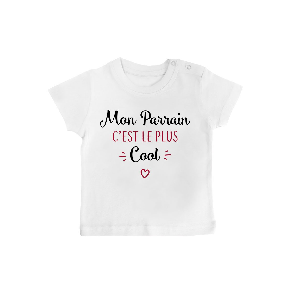 T-Shirt bébé Mon parrain c'est le plus cool