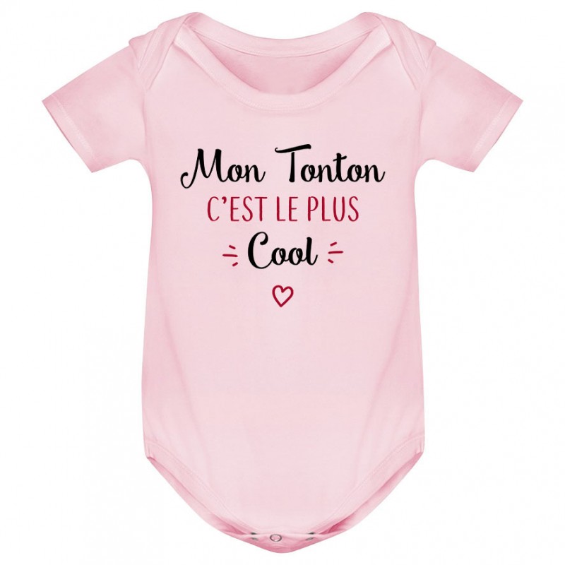 Body bébé Mon tonton c'est le plus cool Body bébé Mon tonton c'est le plus cool