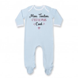 Pyjama bébé Mon tonton c'est le plus cool