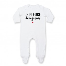 Pyjama bébé Je pleure donc je suis