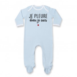 Pyjama bébé Je pleure donc je suis