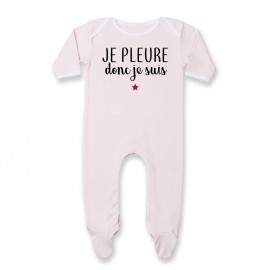 Pyjama bébé Je pleure donc je suis