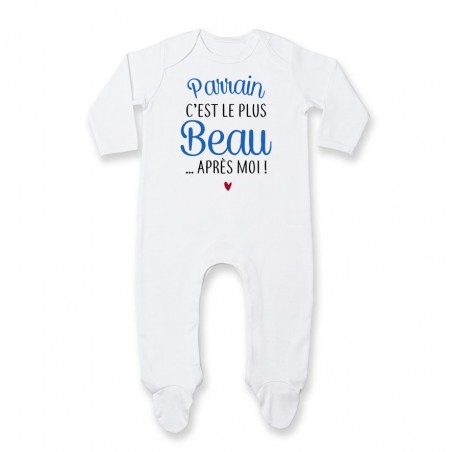 Pyjama bébé Parrain c'est le plus beau..après moi