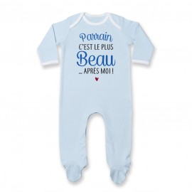 Pyjama bébé Parrain c'est le plus beau..après moi