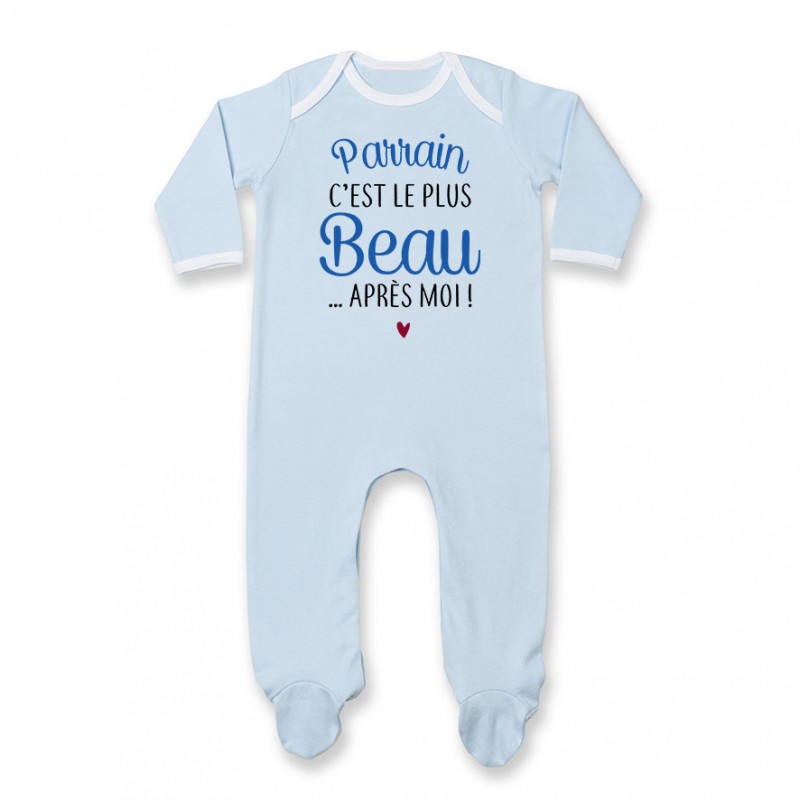 Pyjama bébé Parrain c'est le plus beau..après moi