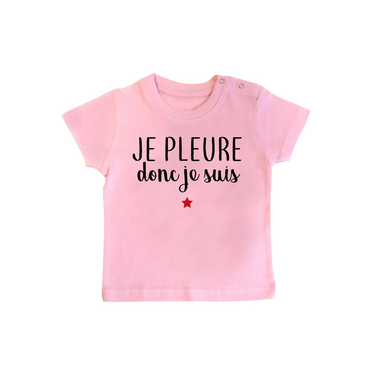 T-Shirt bébé Je pleure donc je suis