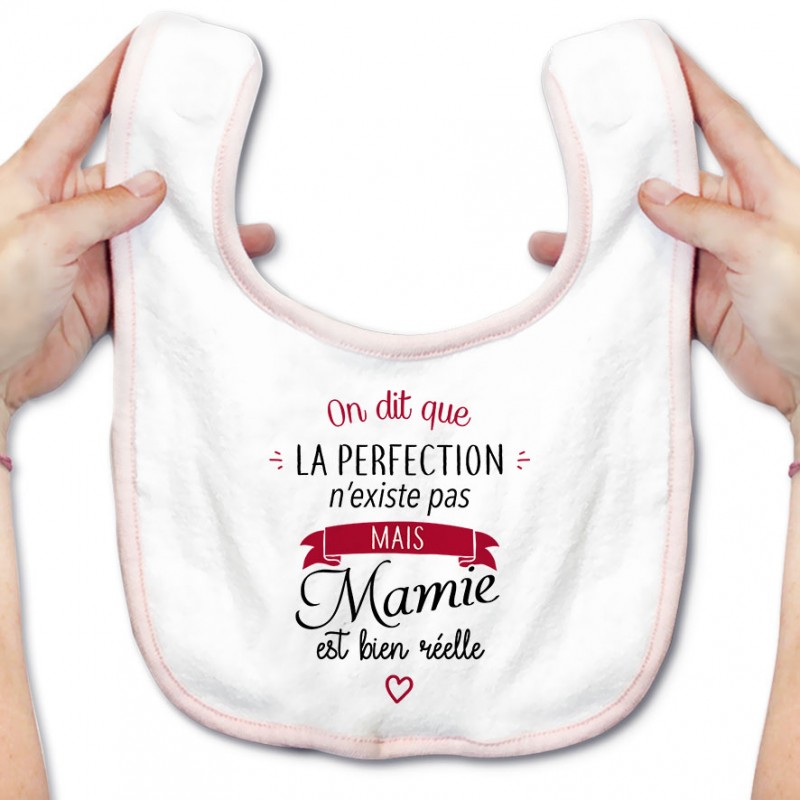 Bavoir bébé Perfection - Mamie Bavoir bébé Perfection - Mamie