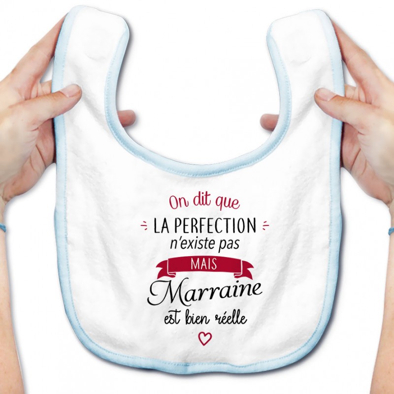 Bavoir bébé Perfection - Marraine Bavoir bébé Perfection - Marraine