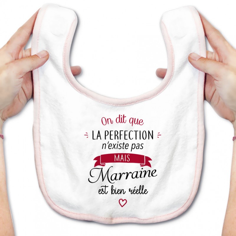 Bavoir bébé Perfection - Marraine Bavoir bébé Perfection - Marraine