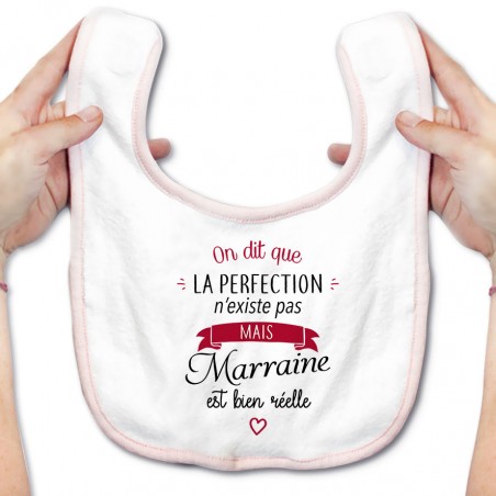 Bavoir bébé Perfection - Marraine