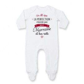 Pyjama bébé Perfection - Marraine