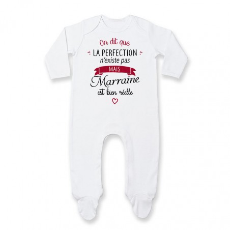 Pyjama bébé Perfection - Marraine