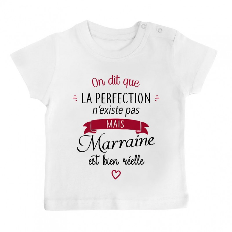 T-Shirt bébé Perfection - Marraine T-Shirt bébé Perfection - Marraine