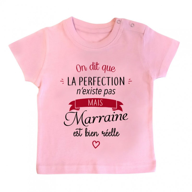 T-Shirt bébé Perfection - Marraine T-Shirt bébé Perfection - Marraine