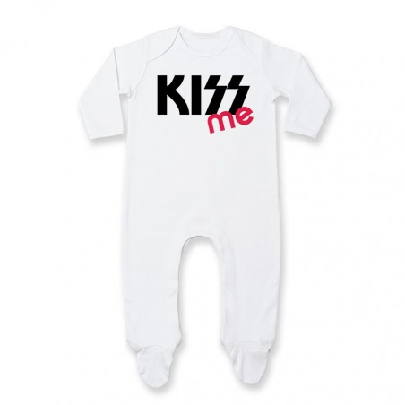 Pyjama bébé KISS me ( version fille )