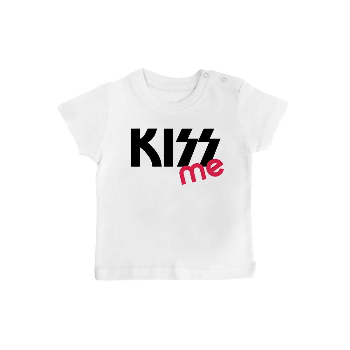 T-Shirt bébé KISS me ( version fille )