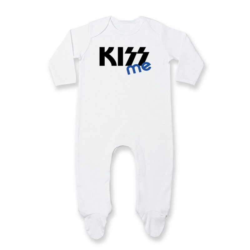 Pyjama bébé KISS me ( version garçon ) Pyjama bébé KISS me ( version garçon )
