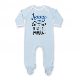 Pyjama bébé personnalisé " prénom " le petit prince de parrain